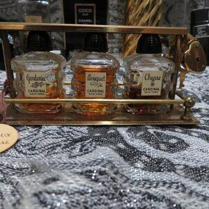 TANTALUX BY CARDINAL  PERSONAL EAU DE PARFUM BAR WITH TAG, HEART LOCK & KEY 1938